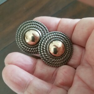 Sterling  Earrings / Sterling Earrings / Vintage Sterling Earrings / Vintage Earrings / Vermeil Jewelry / Artist Signed Earrings