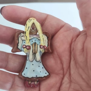 Angel Brooch / Pin / Angel Jewelry / Heather Goldminc Brooch / Pin /  Designer Brooch / Pin / Designer Jewelry /Christmas Brooch / Pin /Gift