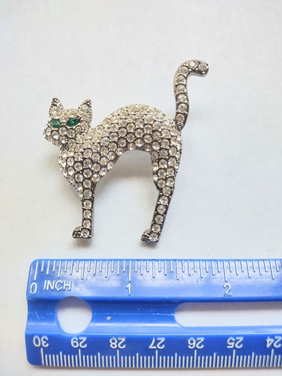 Antique Brooch / Pin / Antique Cat Brooch Pin / P… - image 4