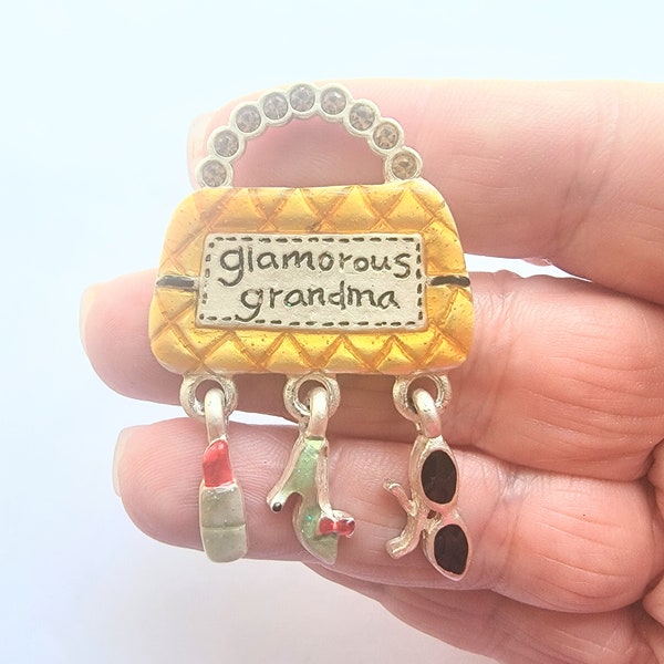 Grandmother Brooch/ Pin / Grandma's Brooch/ Pin / Grandparent Gift/ Grandma's  Gift/ Glamour Items / Glamorous  Brooch/ Pin /Lipstick Brooch