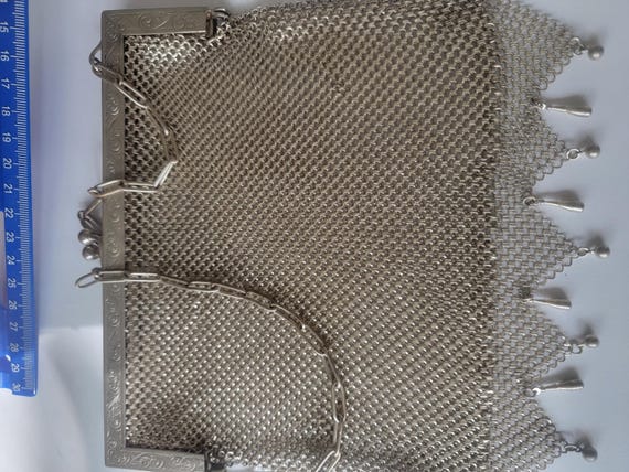 German Silver Purse/ Antique Purse / German Silve… - image 4