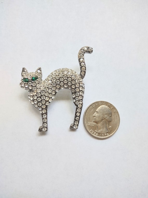 Antique Brooch / Pin / Antique Cat Brooch Pin / P… - image 2