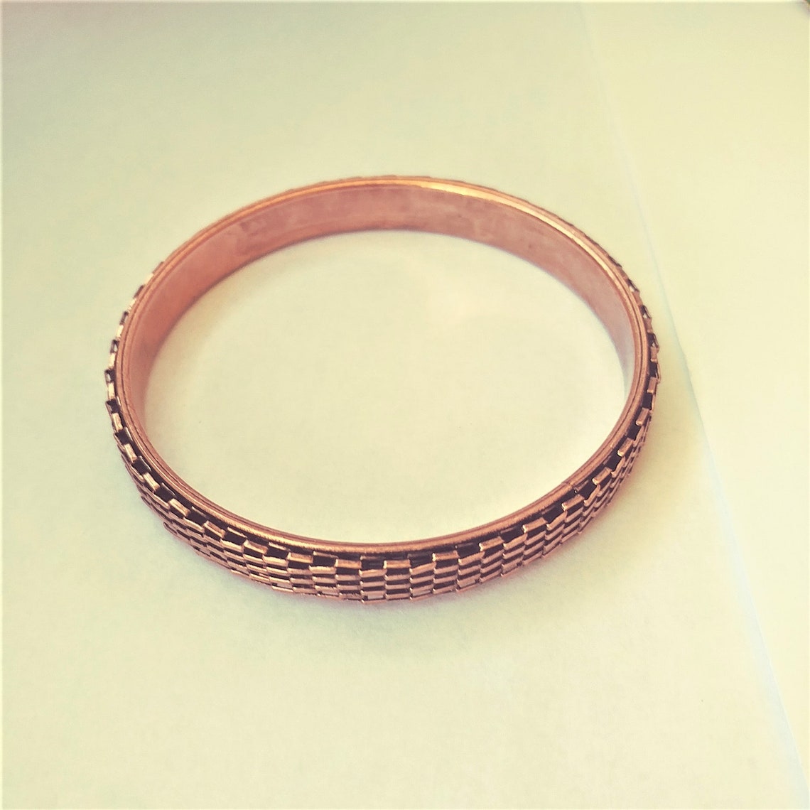 Vintage Copper Bracelet / Solid Copper Bracelet / Bangle Etsy