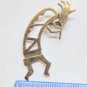 Große Sterling Brosche/ Pin / Kopelli Brosche / Pin / Sterling Brosche / Anstecknadel / Sterling Schmuck / Indischer Schmuck / Indische Brosche / Anstecknadel