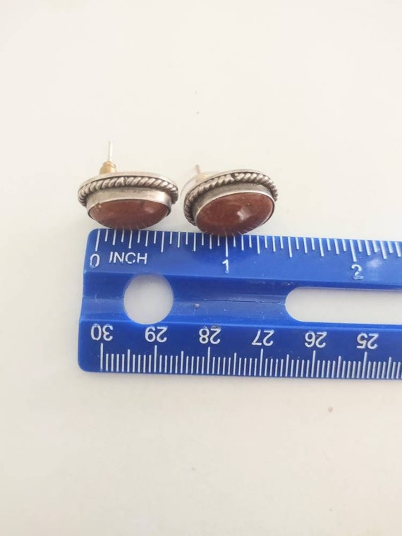 Carnelian Earrings/ Solid Silver Earrings / Carne… - image 4