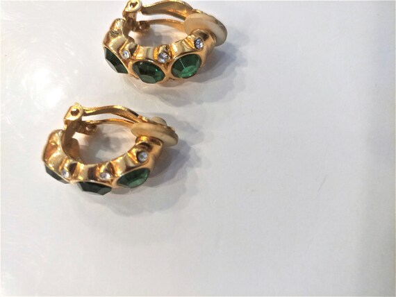 Green Swarovski Earrings / Swarovski Earrings / S… - image 3