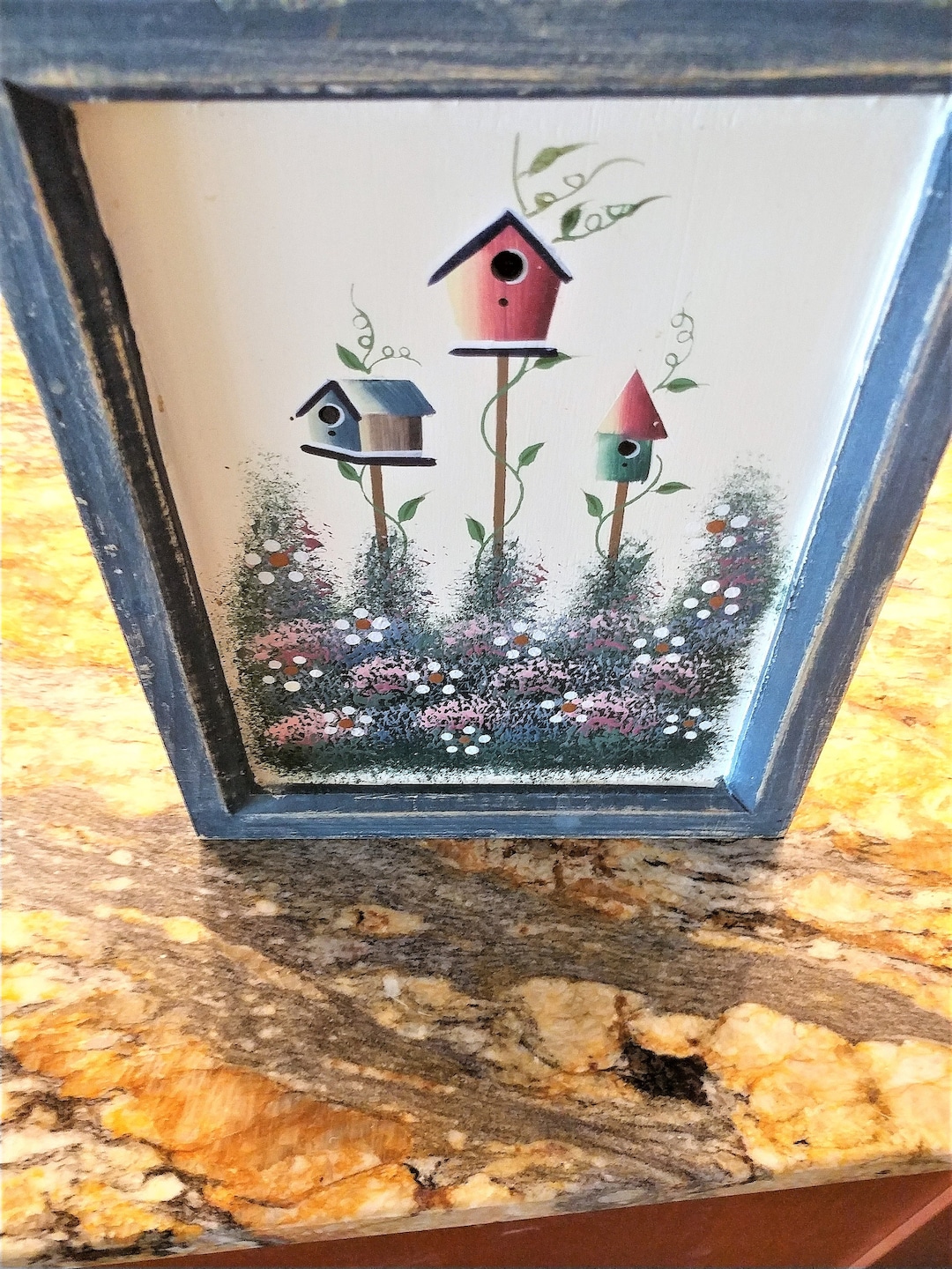 Garden Key Holder Box / Birdhouse Key Holder / Key Holder Box / Hand