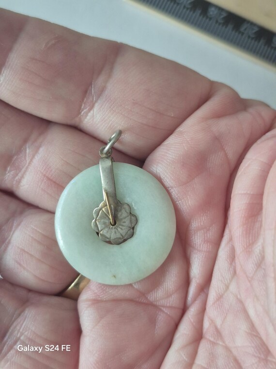Jade Necklace / Jade Jewelry / Pewter Necklace / Pewter Jewelry / Light Green Jade / Green Jade Necklace /Green Jade Necklace
