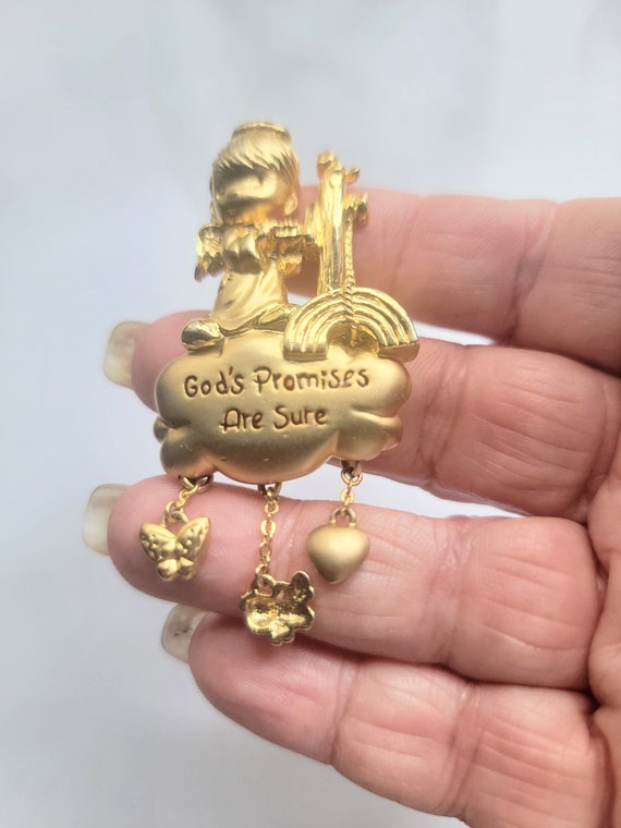 Angel Brooch Pin Designer Brooch Pin PMI Brooch Pin Angel Items Religious Brooch Pin Gold Angel Brooch Pin