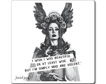 i wish i was beautiful or at least wise magnet by buried joy