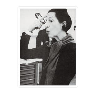 Diana Vreeland känner till hardcore-klistermärken/mode/haute couture/tidningsredaktör