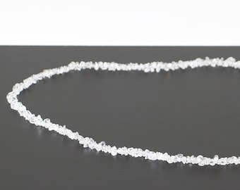 Vintage necklace with clear beads 70s