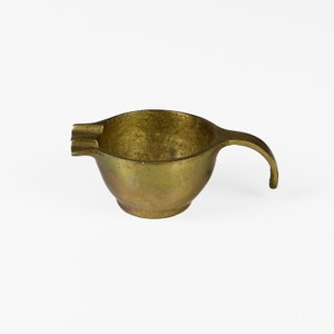 Vintage mini brass ashtray 60s Mid Century modern Design