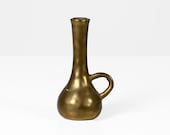 Solid brass vase 60s Mid Century design
