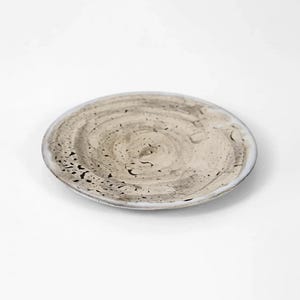 Vintage Ceramic Plate by Gerhard Liebenthron German 1960s Mid Century Modern Studio Pottery