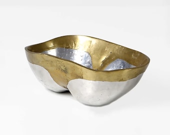 Vintage bowl by David Marshall 70s Brutalist design