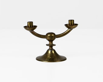 Vintage brass candle holder for tiny taper candles 60s Mid Century