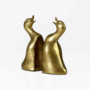 Vintage brass bookends 60s Mid Century modern