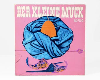 Vintage 1970s German Children's Vinyl Record - Der Kleine Muck & Kalif Stork LP
