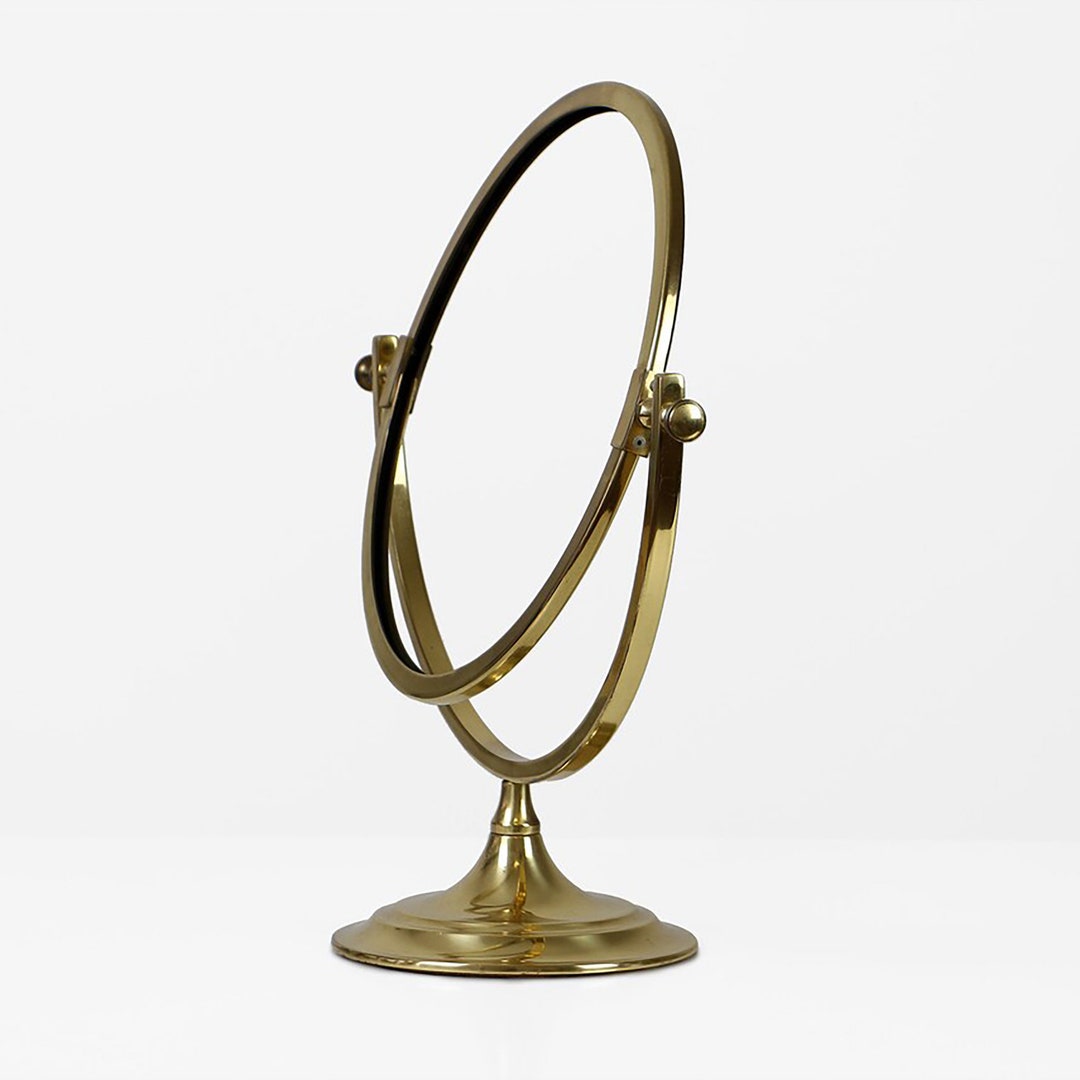 Vintage Brass Mirror Frame 60s Mid Century Modern Etsy