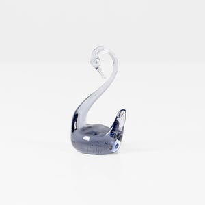 Vintage Murano Glass Figurine Swan 1970s Home Decor 70s Collectible
