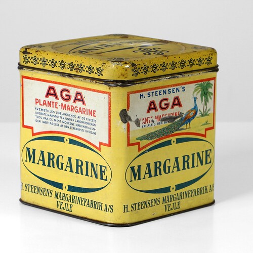 Vintage tin shops canister Denmark