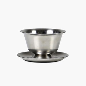 Vintage Metal Sauce Boat Denmark 1960s Mid Century Kitchen Utensils