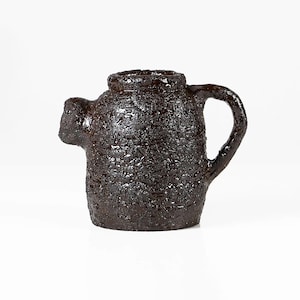 Vintage Studio Pottery Jug Denmark 1970s Rare Handmade Scandinavian Ceramic