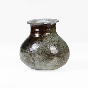 Vintage studio pottery vase 70s handmade in Denmark & signed