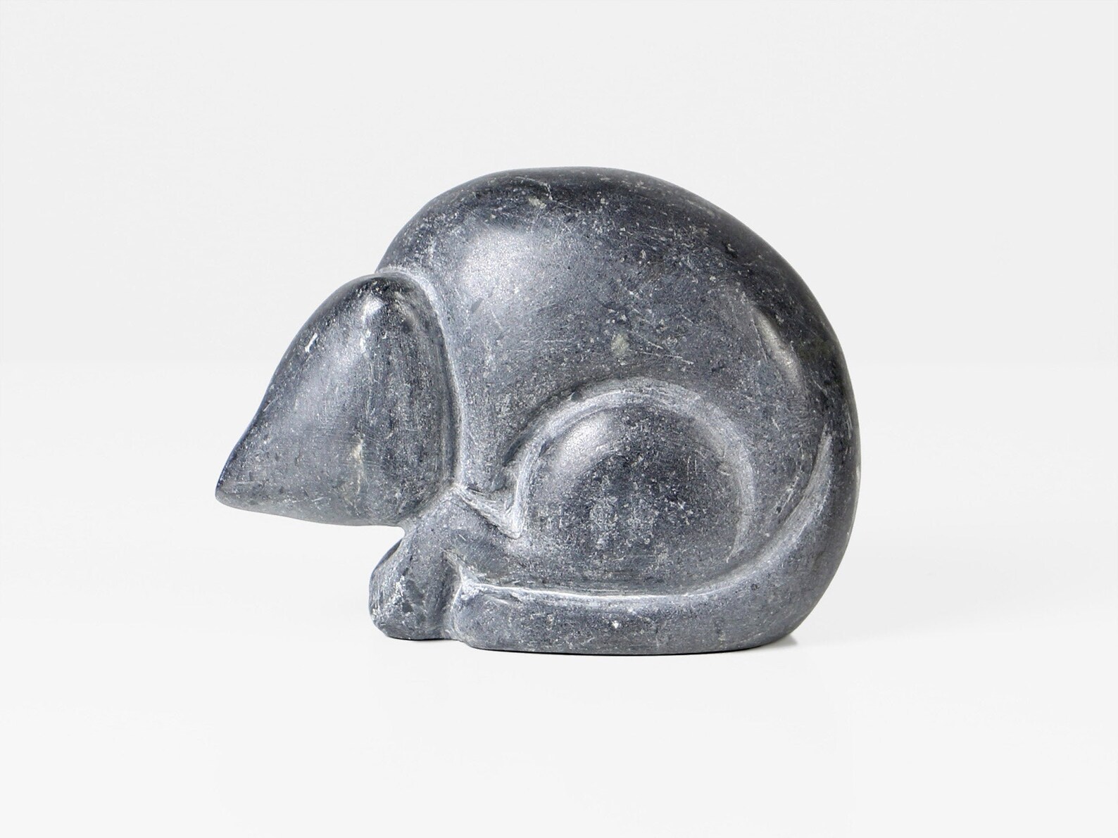 Vintage sculpture soap stone cat 90s Etsy