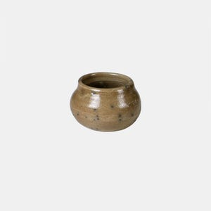 Vintage Raku Mini Vase: 1970s Glazed Studio Pottery