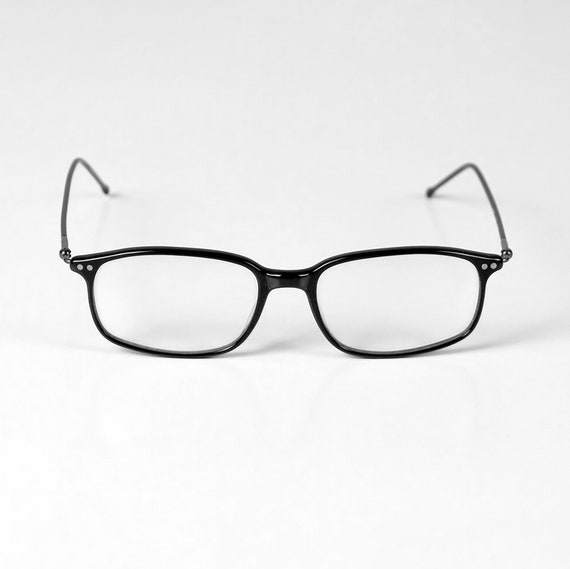 Vintage Italian Designer Frame - Clear / Black SEQUOIA Vintage Italian Frames in Black and Clear Acrylic  main image 4