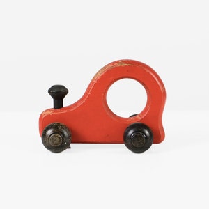 Vintage wood toy car 70s
