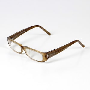 Vintage modern brown eyeglasses