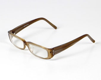 Vintage modern brown eyeglasses