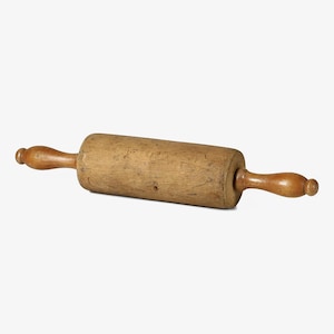 Mattarello in legno vintage – Decorazione rustica da fattoria – Utensile da cucina antico – Metà secolo – Stile country