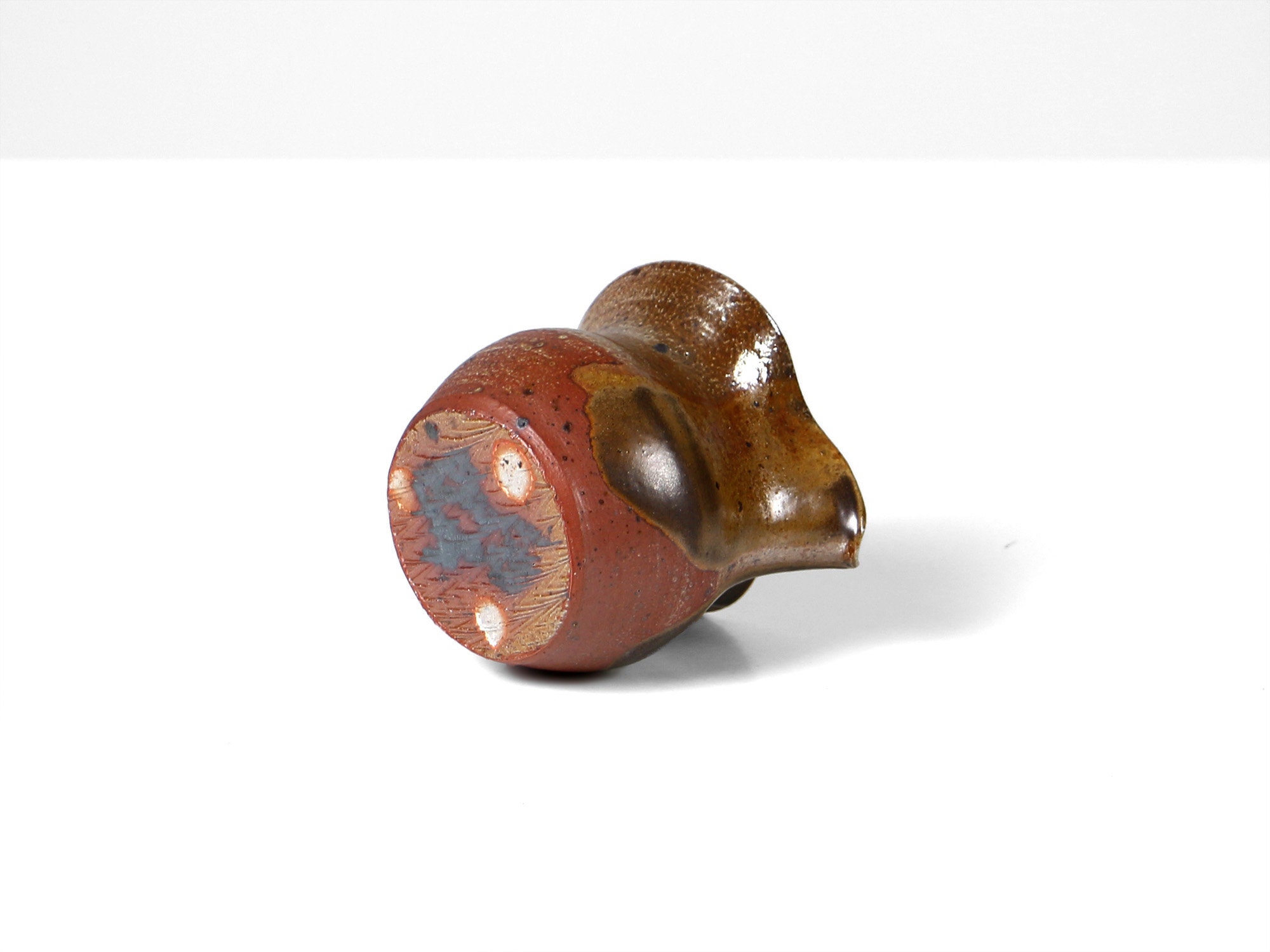 1960年代｜デンマーク｜スタジオポッタリー Vintage Studio Pottery Jug Denmark – 1960s – Handmade Ceramic