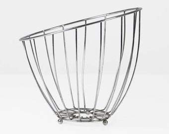Vintage fruit bowl chrome art deco 30s