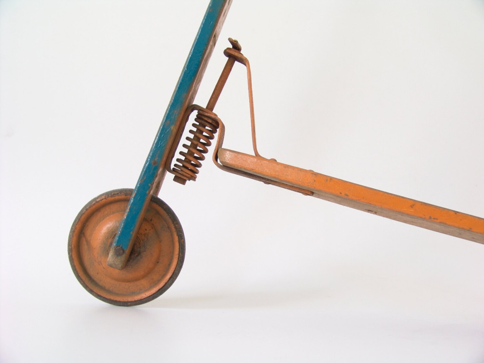 Antique children's scooter made of wood and metal blue & Etsy