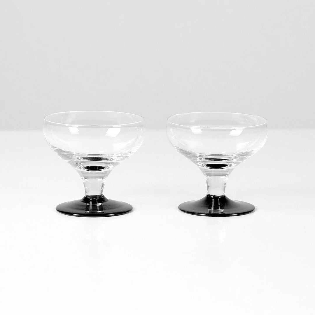 Vintage Cocktail Glasses Set by Luminarc France Etsy