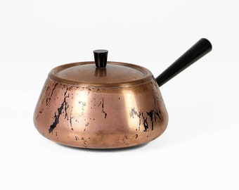 Vintage copper cooking pot 60s