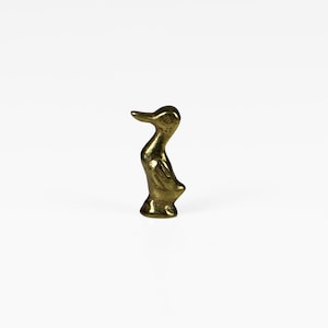 Vintage brass duck figurine 60s Mid Century modern