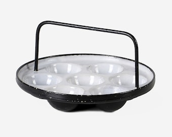 Vintage iron pan with handle antique home decor