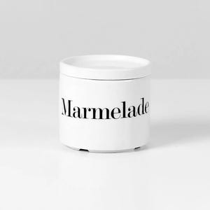 Vintage Porcelain Jam Jar – 1960s White Lidded Pot – Mid-Century Kitchen Storage