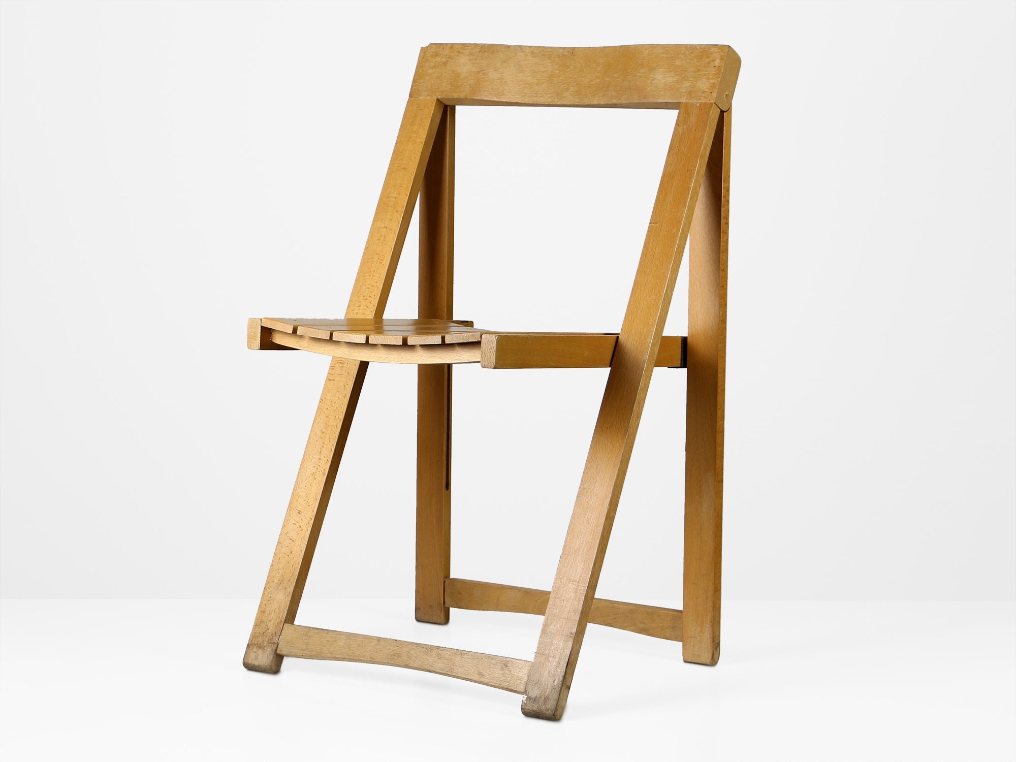 60's Aldo Jacober フォールディングチェア ヴィンテージ Vintage Aldo Jacober Folding Chair: Bazzani Italian Beech Wood