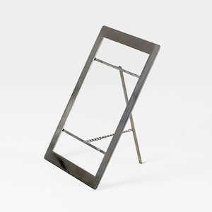 Vintage metal picture frame with glass 1950s