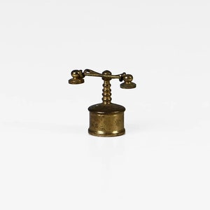 Vintage Messing Miniatur Telefon 60er Figur