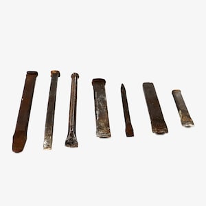 Juego de cinceles vintage, herramientas antiguas