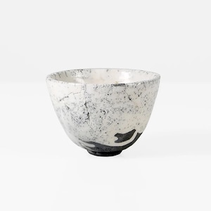 Ciotola da tè raku giapponese vintage chawan matcha in ceramica