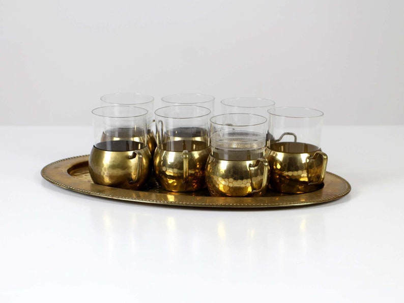 Brass tea set 60s Mid Century Brass tea set 60s Mid Century